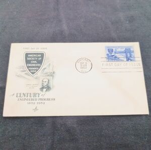 1952 James Laurie Engineering First Day of Issue Envelope with Stamps